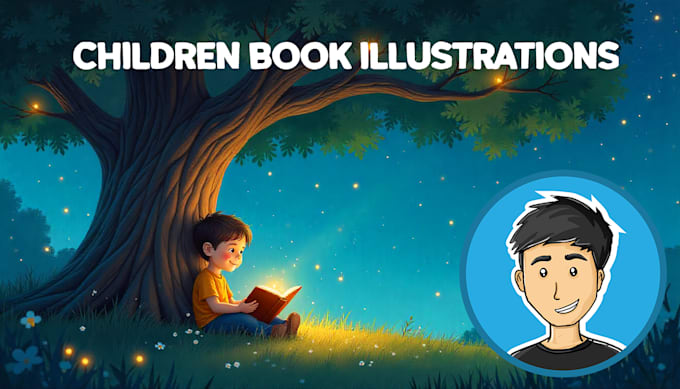 create magical and professional childrens book illustrations