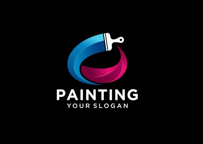 draw construction property and painting logo design