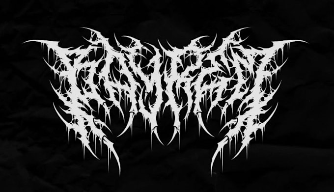 create a gothic style doom metal logo