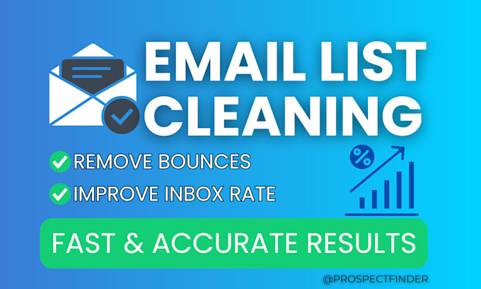 verify and clean your email list for higher inbox rates