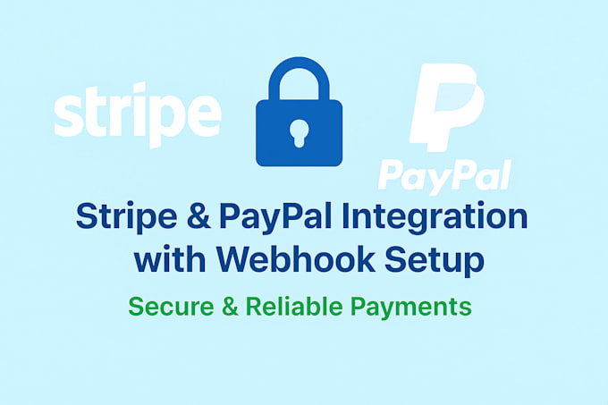 integrate stripe paypal or other payment gateways with webhook setup