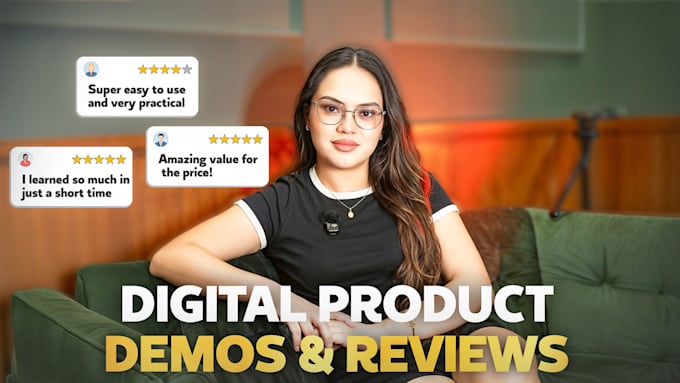 create simple digital product demos and reviews