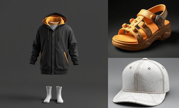 do 3d clothing mockup, 3d cloth animation 3d garment design and 3d sock in clo3d