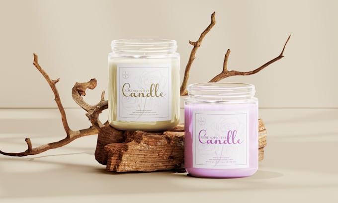 design candle label, perfume label, and product label