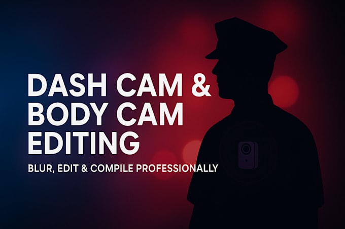 edit dash cam and body cam footage into engaging compilations