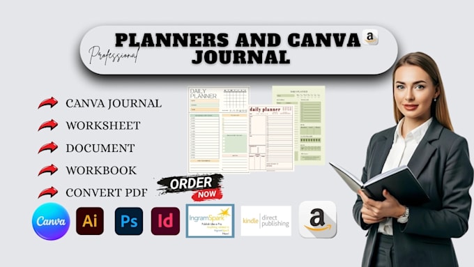 Design canva journal, workbook, worksheet, custom printable and ...