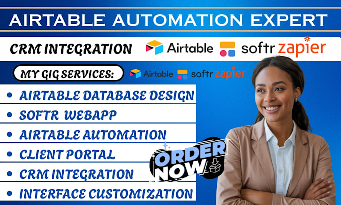 build airtable, softr web app, airtable database, client portal