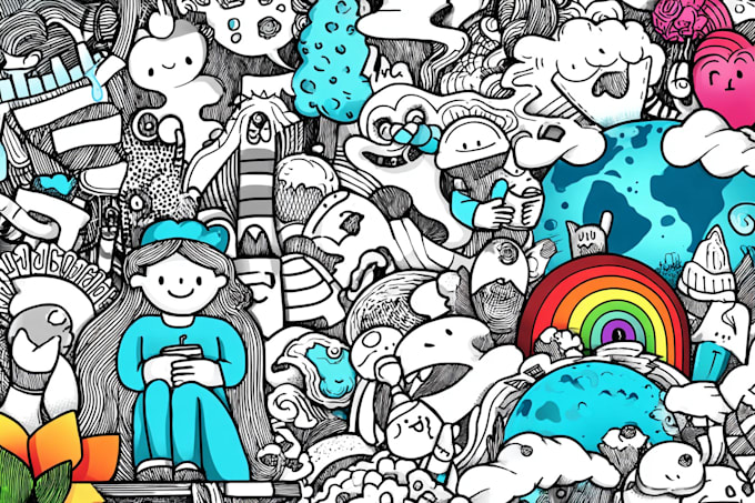 create doodle illustration for any project