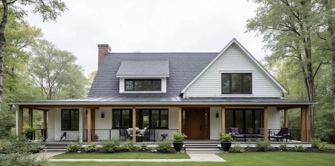 3d house exterior model, architectural rendering