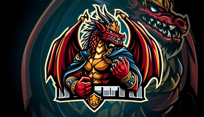 make dragon king logo with t shirt and free revisions