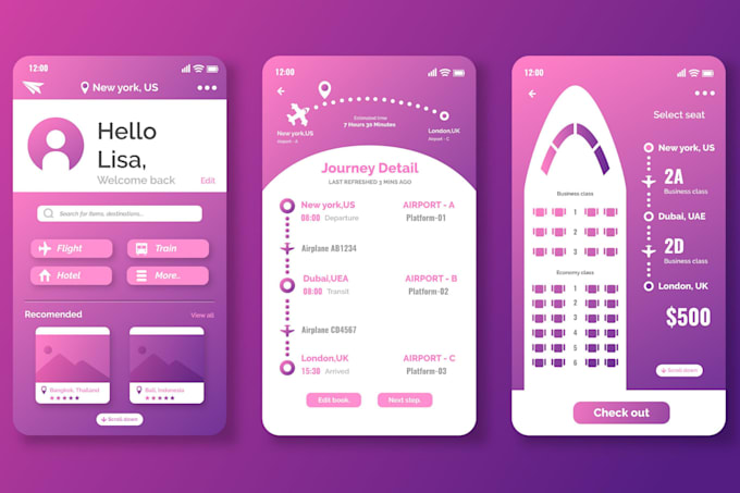 Design transportation app, freight app, dispatch app, delivery app ...