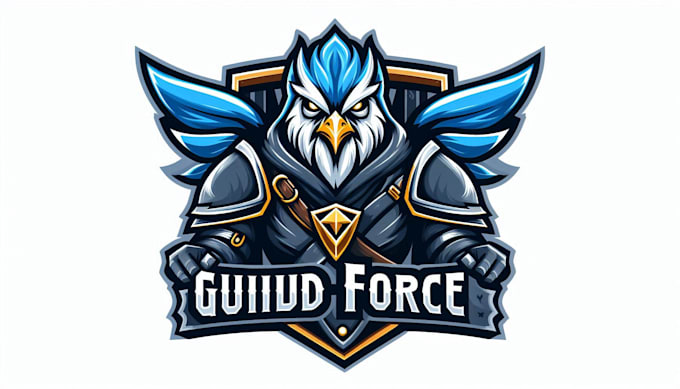 make awesome guild finix force logo with t shirt design
