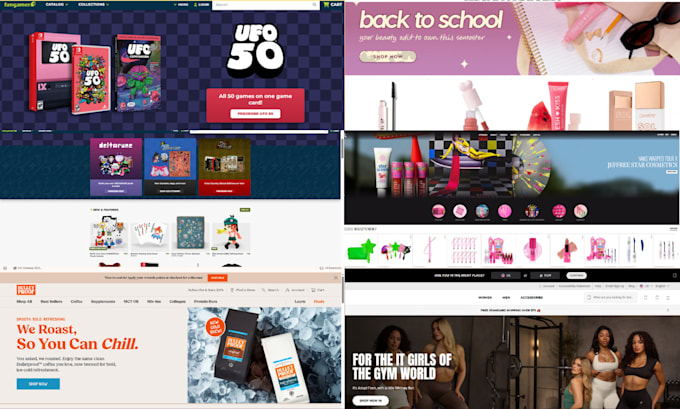 create a wordpress and shopify UI UX design