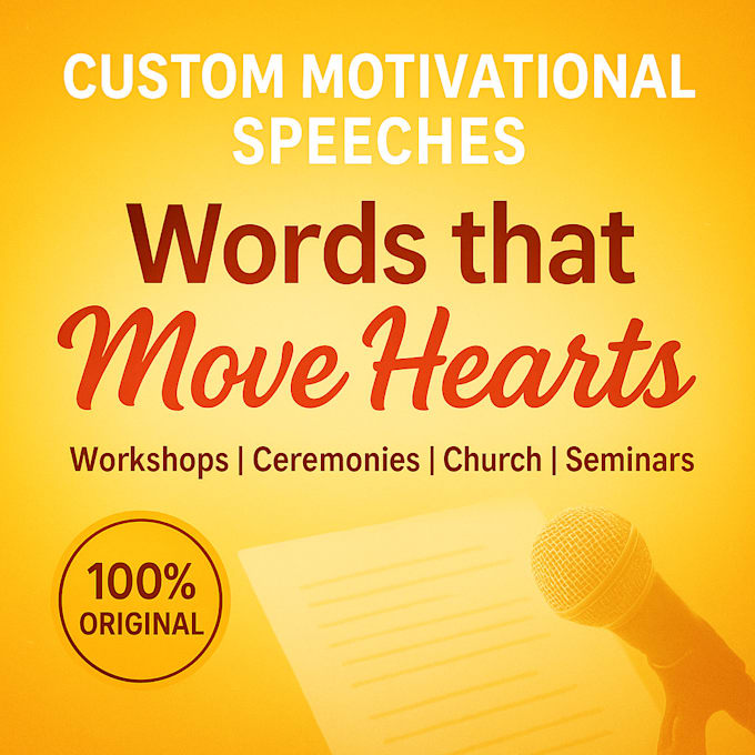 write an emotional and inspiring speech