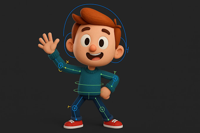 Create custom adobe character animator puppets and stylized 3d rigging ...
