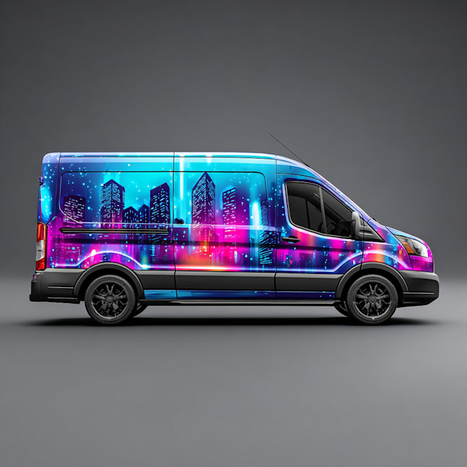 create stunning custom vehicle wrap design