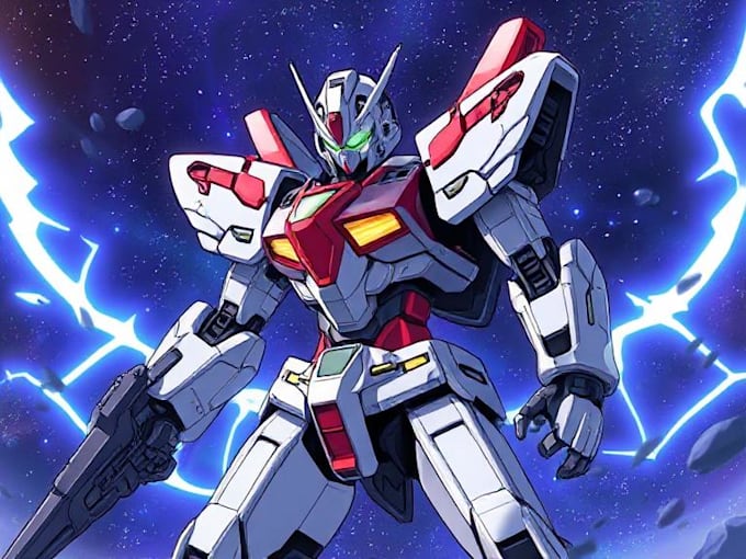 draw mecha anime style characters