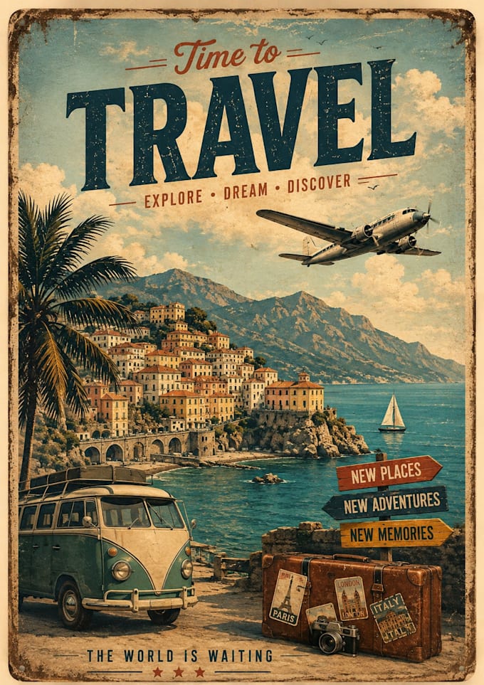 do vintage style travel poster