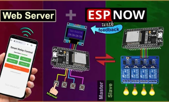 do iot, embedded system program, arduino coding of esp32,esp8266 with mobile app