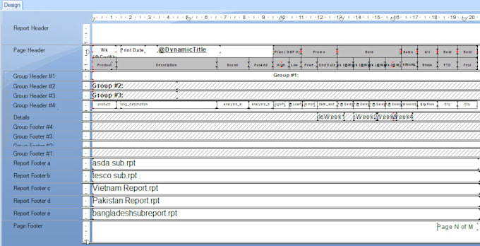 create a crystal report from your database or data files