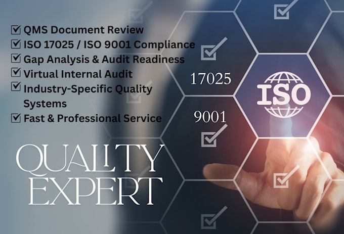 develop iso 9001, 17025 documentation and virtual audits