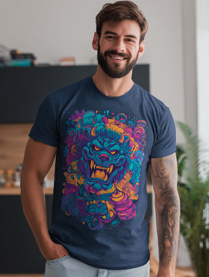 create a design car t shirt graphics for brands