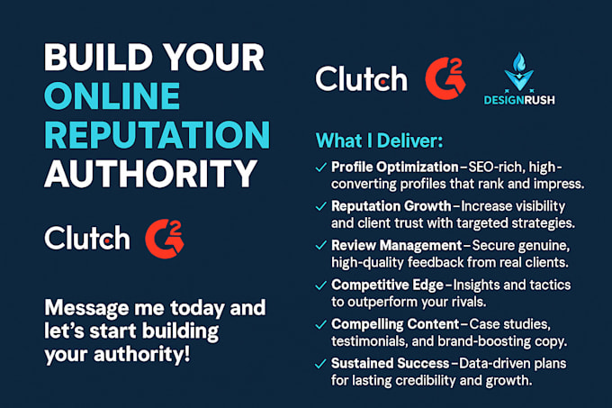 improve your online reputation ORM on clutch g2 designrush goodfirm
