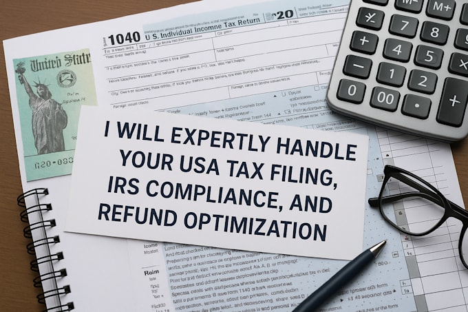 expertly handle your USA tax filing, irs compliance, and refund optimizations