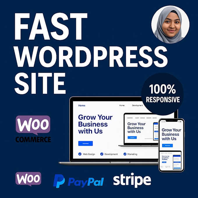 create a fast, responsive wordpress or woocommerce site