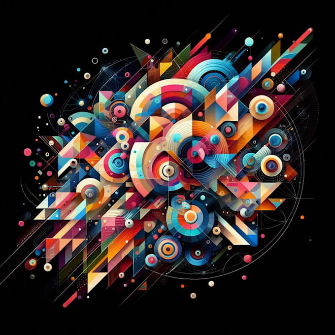 create an breathtaking abstract art for you