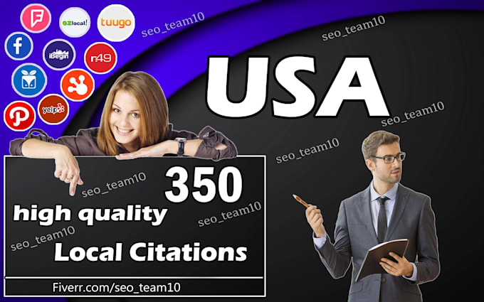 do 350 USA local citations and directory submission