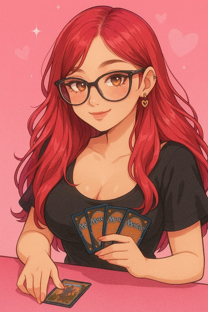 play magic the gathering live with 21 year old girl