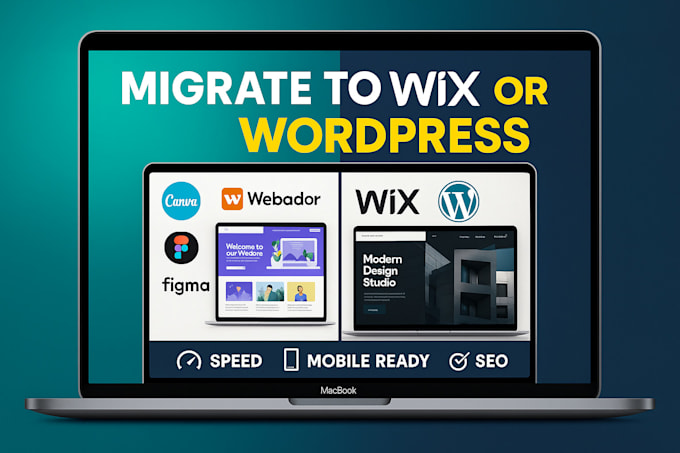 migrate canva website, webador, showit canva to wix, figma canva to wordpress