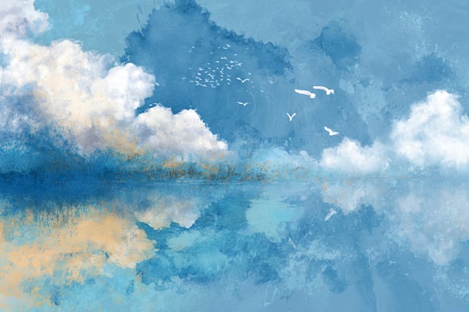 create digital watercolor children book illustration