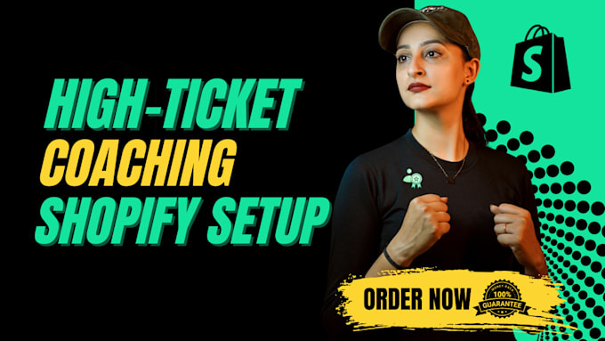 design a high converting shopify store USA based high ticket coaching programs