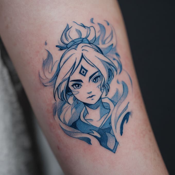 make anime tattoo design