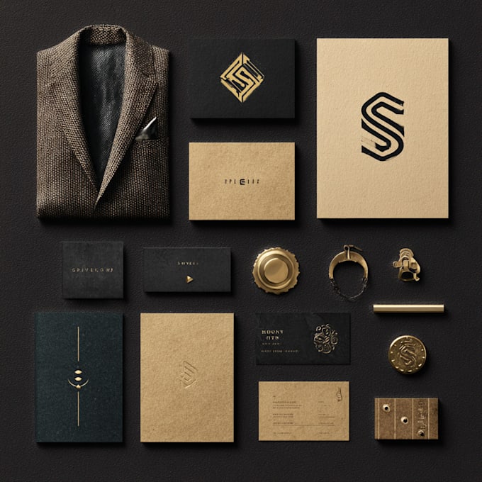 create a timeless fashion logo and branding elements