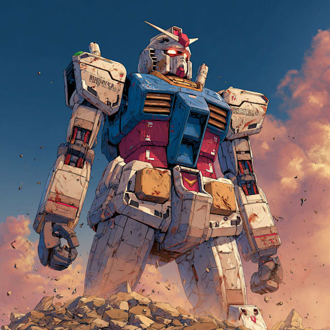 do mecha robot gundam illustrations