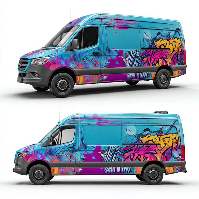 do tesla cyber truck wrap design, truck or box trailer wrap