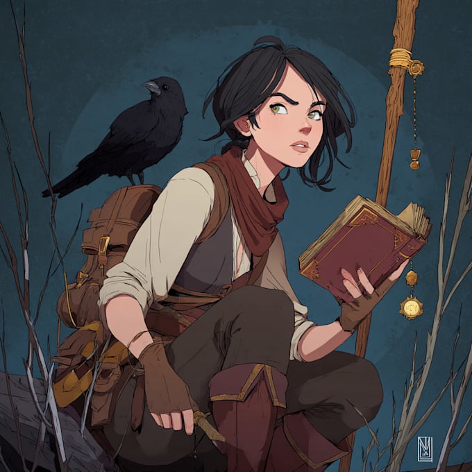illustrate your ttrpg oc, vtm, fantasy, dnd character art