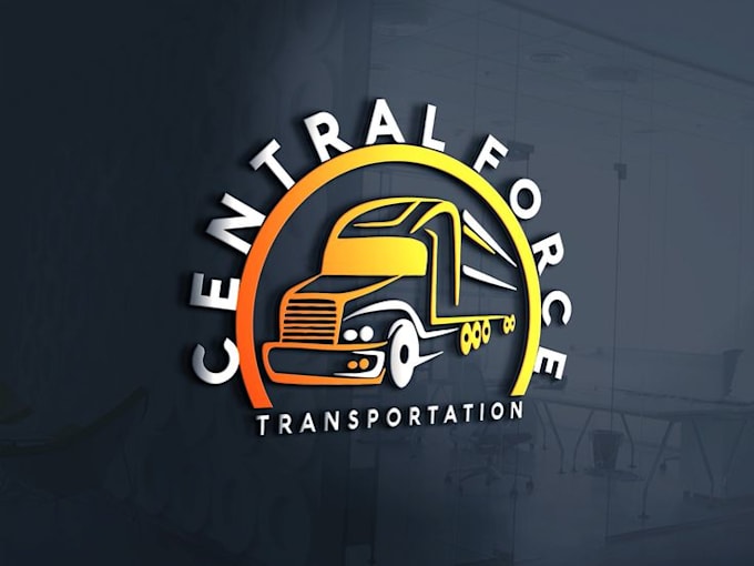 design a creative transport logistics trucking freight and dispatching logo