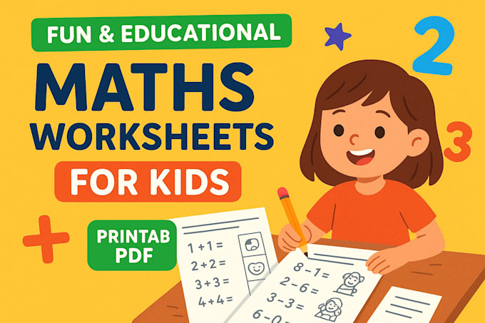 create engaging maths worksheets for kids