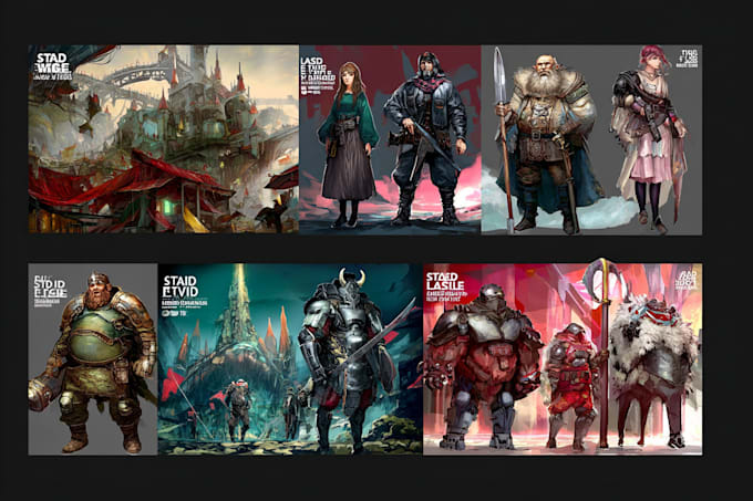 draw stylized character, game character, realistic character