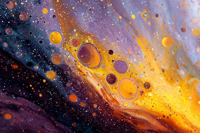 create digital oil abstract art
