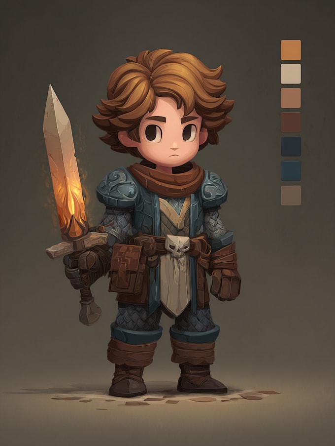 make game character art, 2d game character art