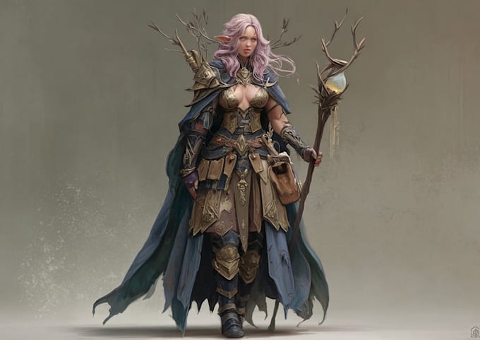 create fantasy, concept art and background