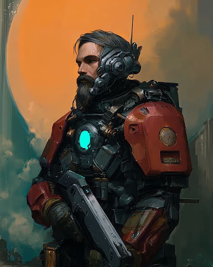 Draw a sci fi character illustration or sci fi character by Samualyer ...
