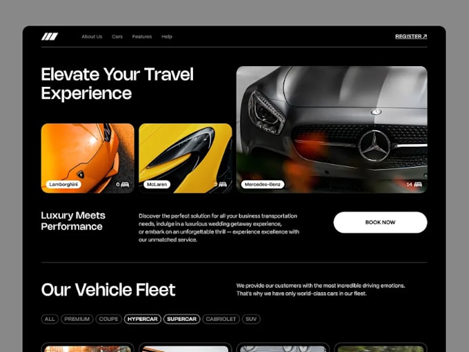 develop car rental website ridesharing website carpooling website car rental app