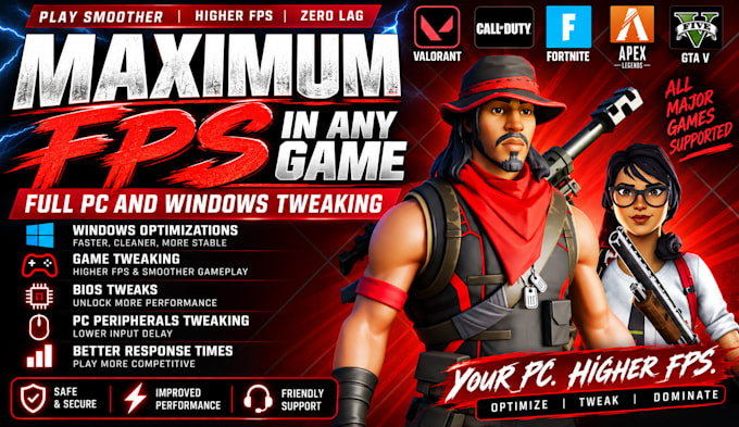 boost fps optimize overclock PC for warzone fortnite