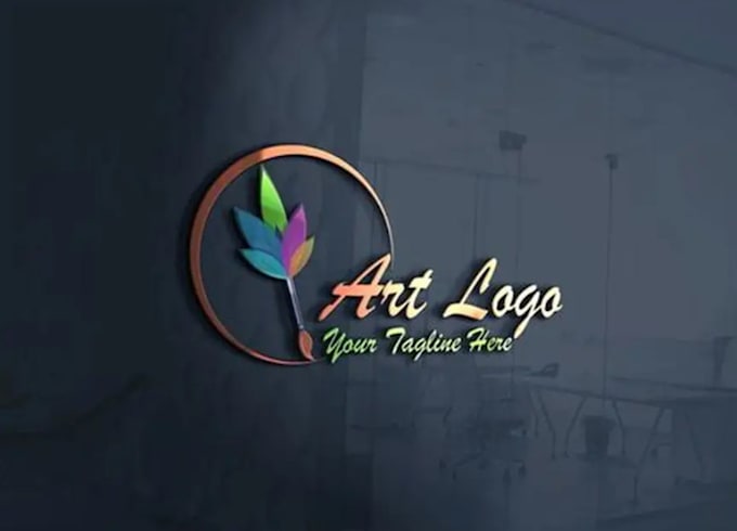detailed custom art logo design